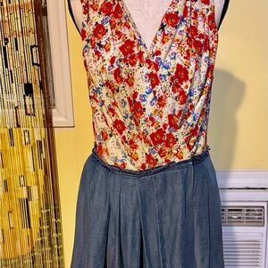 RACHEL Rachel Roy Multicolor Floral Print Dress